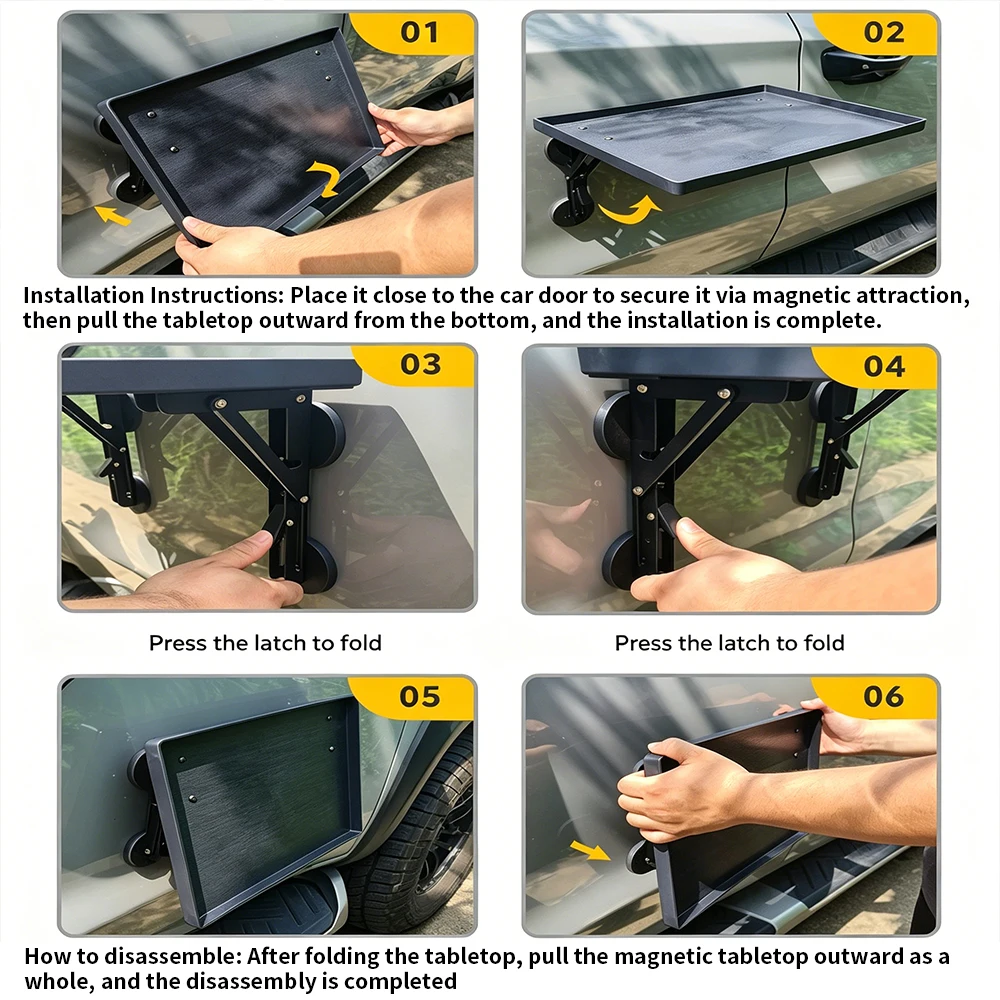 Portable Car Side Door Hanging - Camping Cooking Tray 评论和价格