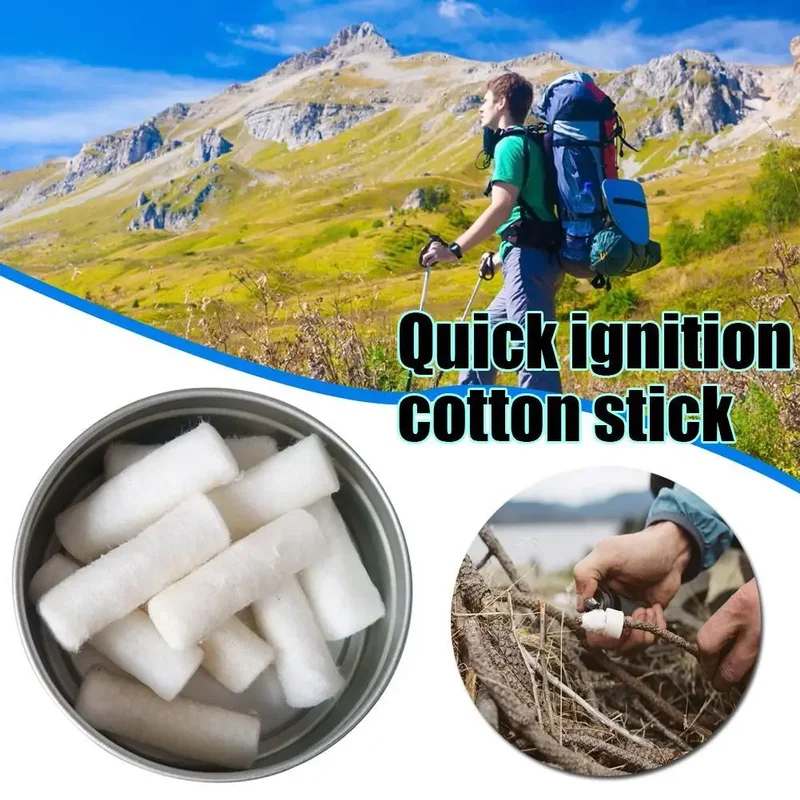 12pcs Outdoor Camping Paraffin - Camping Cooking Fire 评论和价格