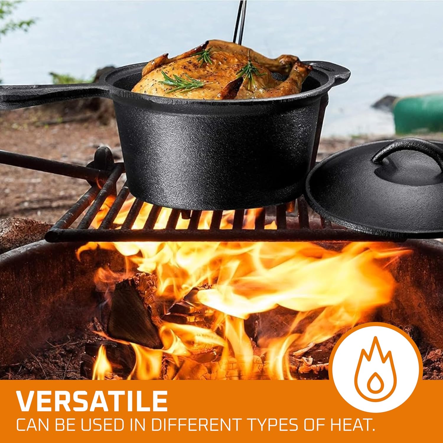 Camping Cooking Set Of 7. Pre  - Camping Cooking Dutch Oven 评论和价格