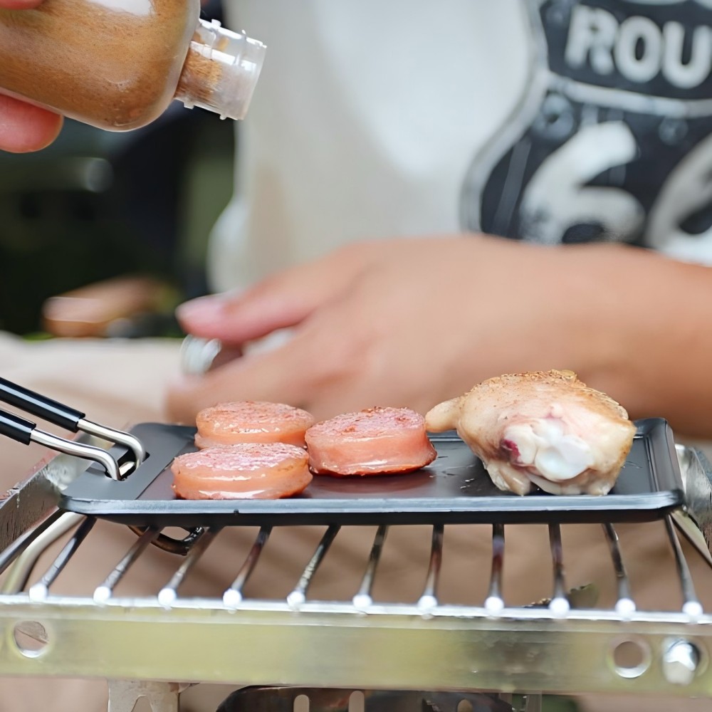 Camping Frying Pan Outdoor Por - Camping Cooking Tray 评论和价格