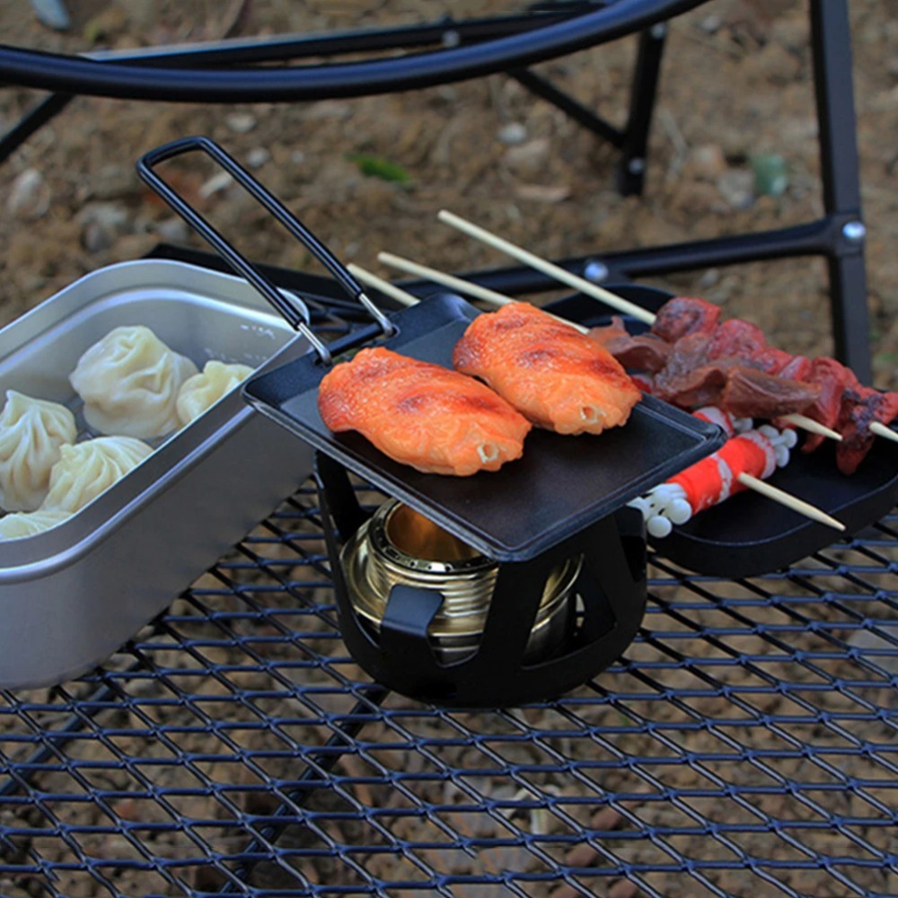 Camping Frying Pan Outdoor Por - Camping Cooking Tray 评论和价格