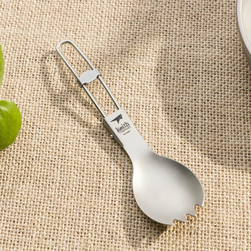 Keith Titanium Spork Foldable  - Camping Cooking Tray 评论和价格