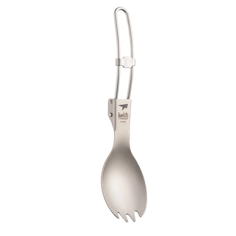 Keith Titanium Spork Foldable  - Camping Cooking Tray 评论和价格