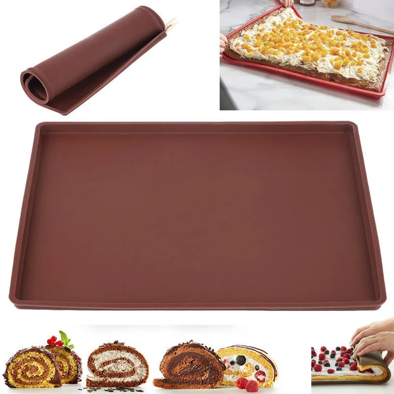 Silicone Baking Mat Cake Roll  - Camping Cooking Mat 评论和价格