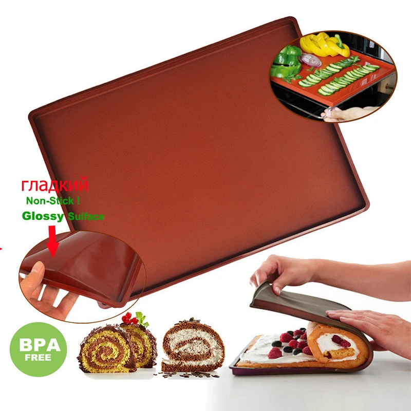 Silicone Baking Mat Cake Roll  - Camping Cooking Mat 评论和价格
