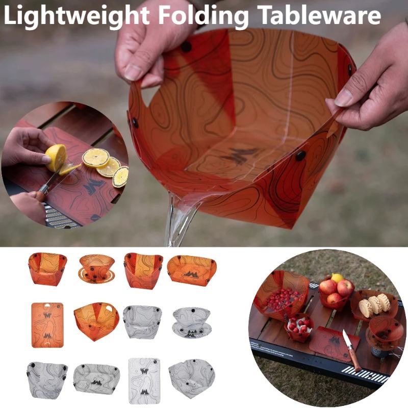 Foldable Camping Tableware Por - Camping Cooking Tray 评论和价格