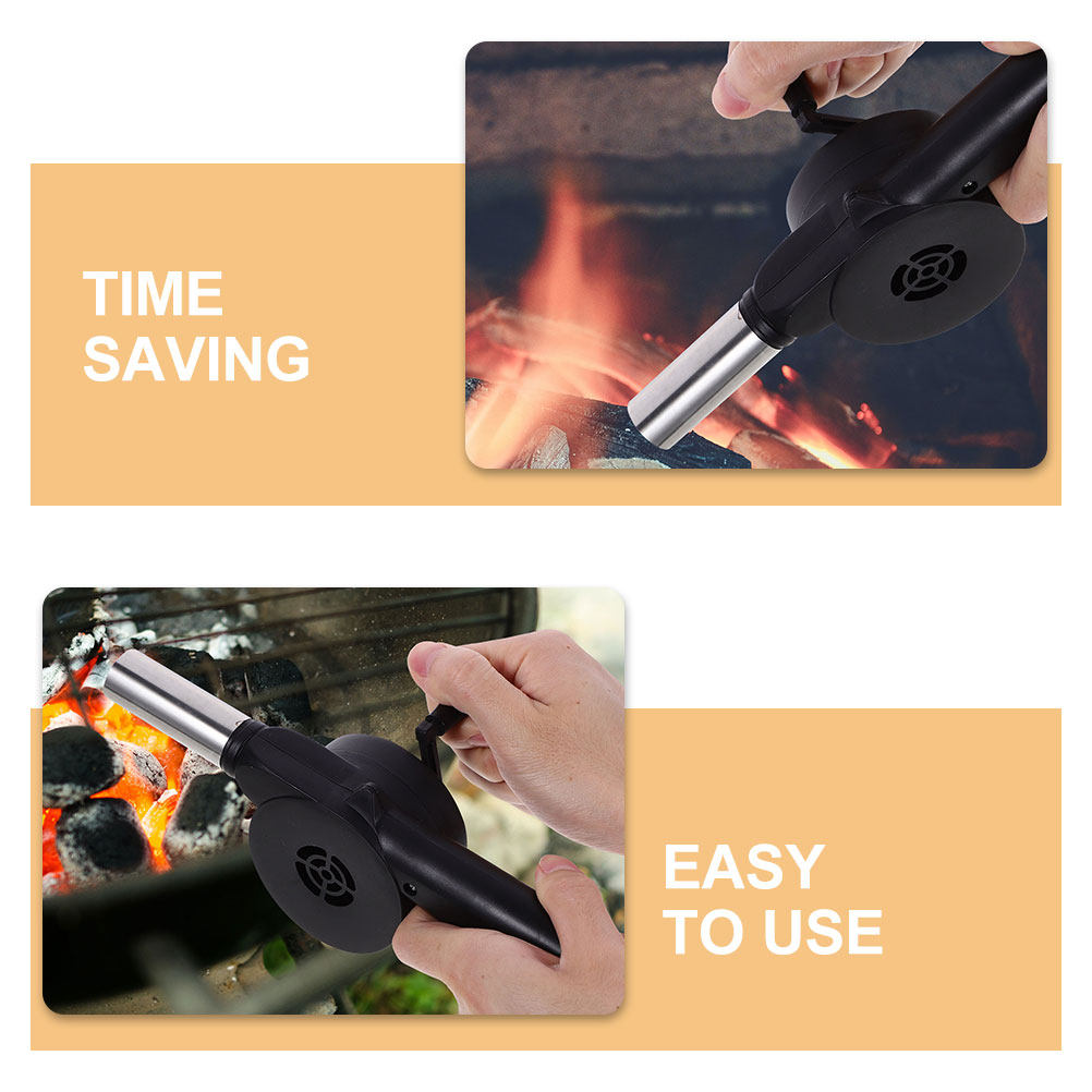 Manual Blower Black Hand Crank - Camping Cooking Fire 评论和价格